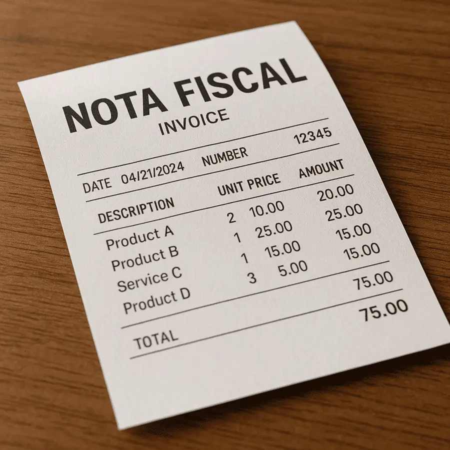 Nota fiscal pode ser emitida em qualquer prefeitura, Estado ou na União, através de emissores de nota fiscal.